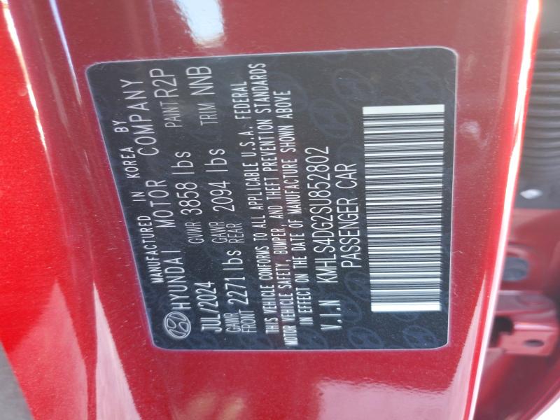 Aukcja sprzedaży 2025 Hyundai Elantra, vin: KMHLS4DG2SU852802, numer aukcji: 50383376
