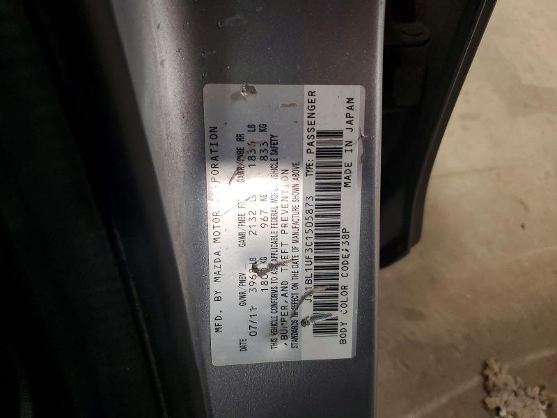 48715216 :رقم المزاد ، JM1BL1UF3C1505873 vin ، 2012 Mazda 3 مزاد بيع