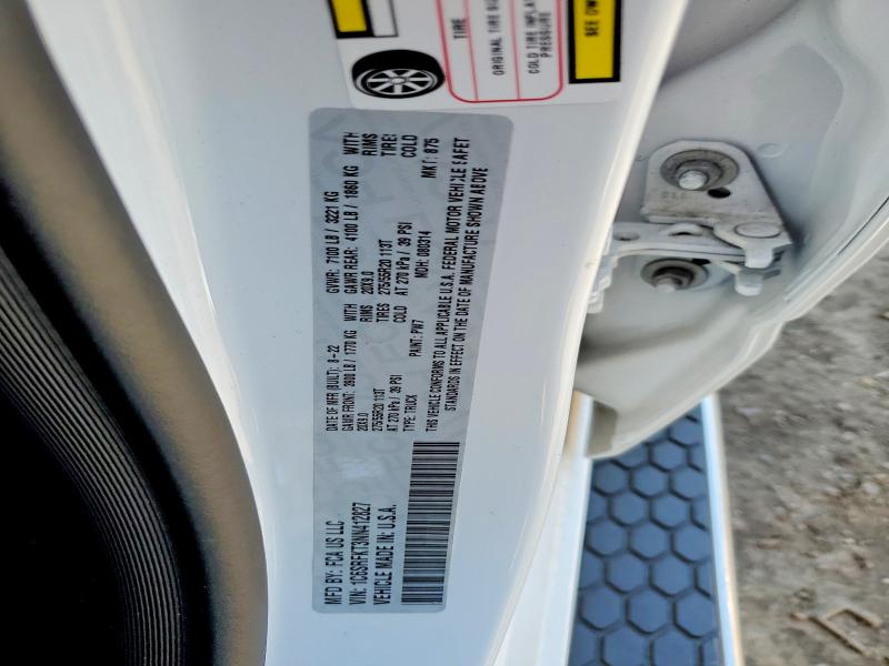 Продаж на аукціоні авто 2022 Ram 1500, vin: 1C6SRFKT3NN412827, номер лоту: 50735466