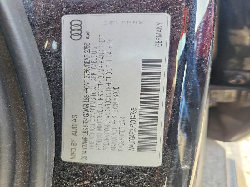 2015 Audi A6 მანქანა იყიდება აუქციონზე, vin: WAUFGAFC5FN014739, აუქციონის ნომერი: 49114366