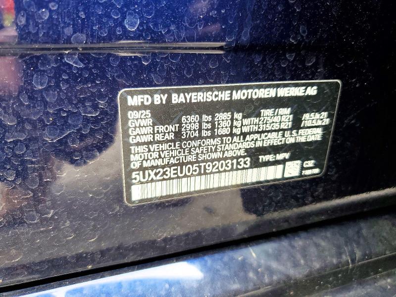 Aukcja sprzedaży 2026 Bmw X5, vin: 5UX23EU05T9203133, numer aukcji: 48391136