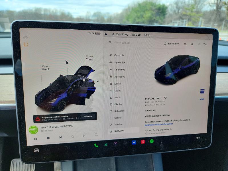 48501046 :رقم المزاد ، 7SAYGDEE1NF481608 vin ، 2022 Tesla Model Y مزاد بيع