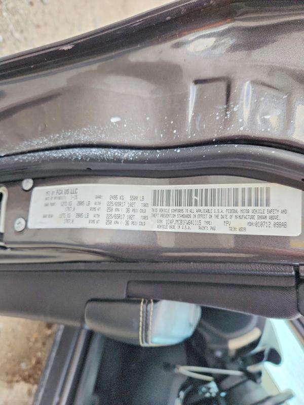 49450466 :رقم المزاد ، 1C4PJMCB1FW641115 vin ، 2015 Jeep Cherokee مزاد بيع