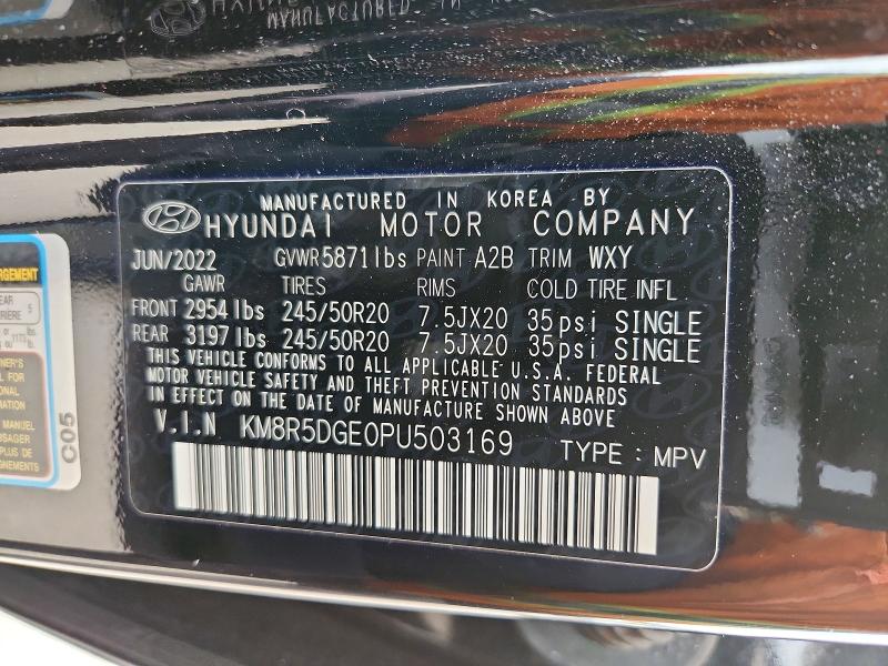 Aukcja sprzedaży 2023 Hyundai Palisade, vin: KM8R5DGE0PU503169, numer aukcji: 51007656