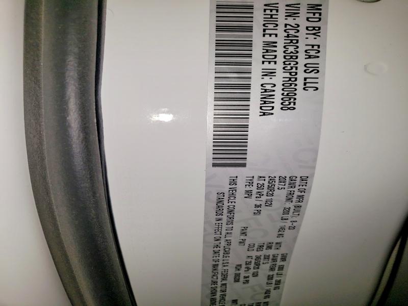 2023 Chrysler Pacifica მანქანა იყიდება აუქციონზე, vin: 2C4RC3BG5PR609658, აუქციონის ნომერი: 47966726