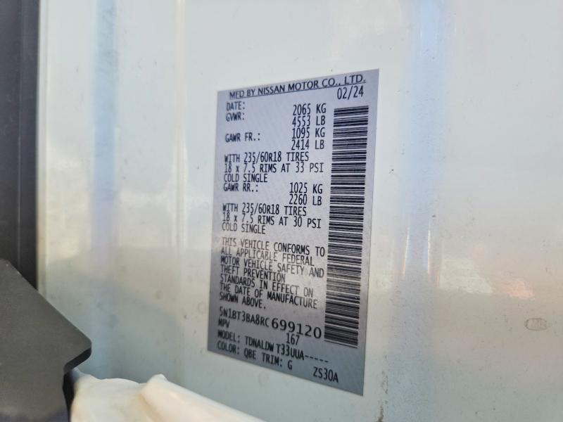 Продажа на аукционе авто 2024 Nissan Rogue, vin: 5N1BT3BA8RC699120, номер лота: 51517926