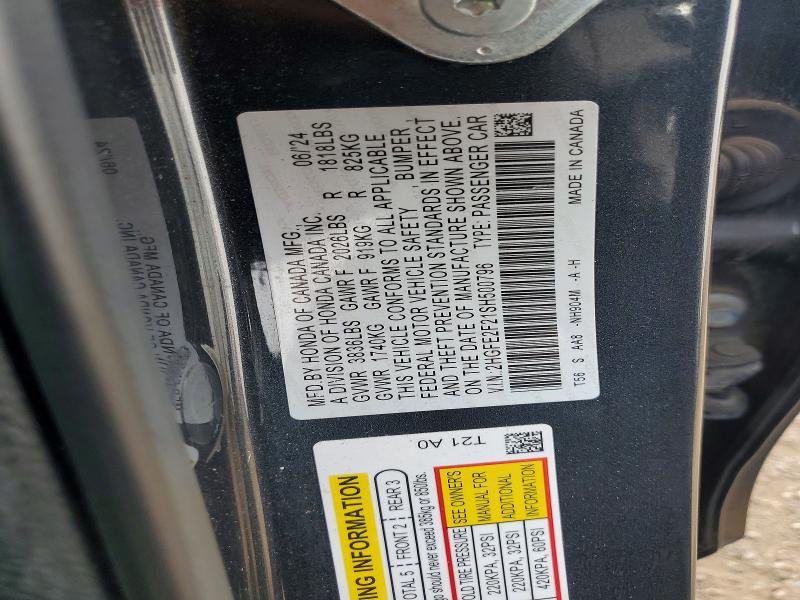 Aukcja sprzedaży 2025 Honda Civic, vin: 2HGFE2F21SH500796, numer aukcji: 51016786