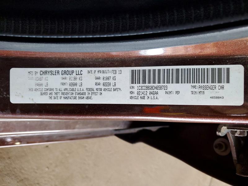 Продаж на аукціоні авто 2013 Chrysler 200, vin: 1C3CCBBG8DN658723, номер лоту: 49514656