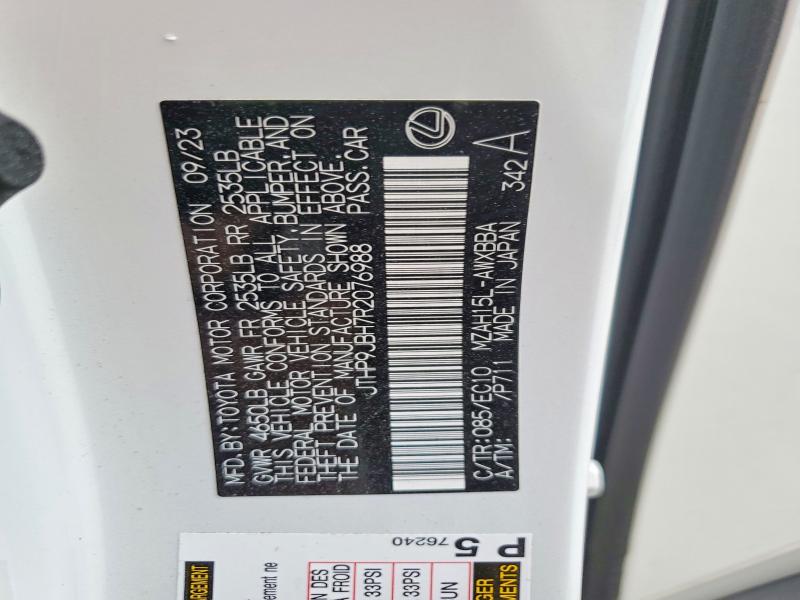 2024 Lexus Ux 250h მანქანა იყიდება აუქციონზე, vin: JTHP9JBH7R2076988, აუქციონის ნომერი: 48276816