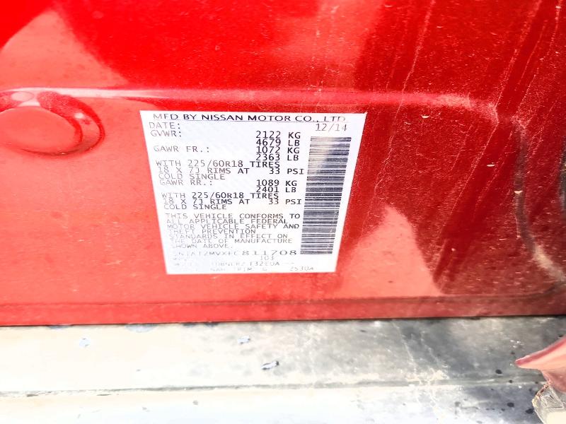 Продаж на аукціоні авто 2015 Nissan Rogue, vin: 5N1AT2MVXFC811708, номер лоту: 51877706