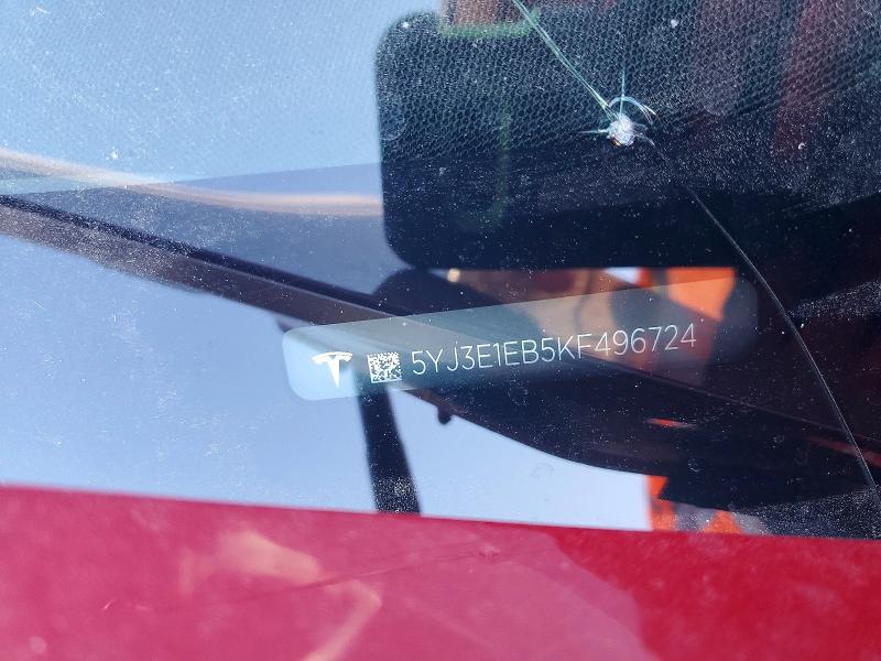 51167306 :رقم المزاد ، 5YJ3E1EB5KF496724 vin ، 2019 Tesla Model 3 مزاد بيع