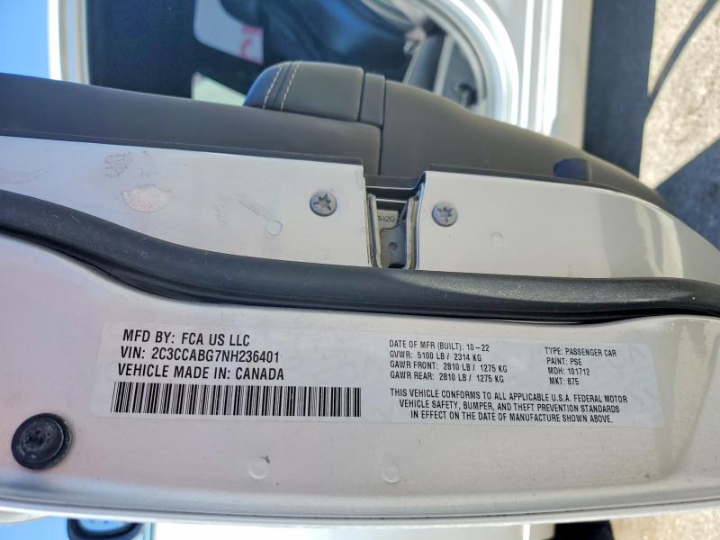 Продажа на аукционе авто 2022 Chrysler 300, vin: 2C3CCABG7NH236401, номер лота: 50177206
