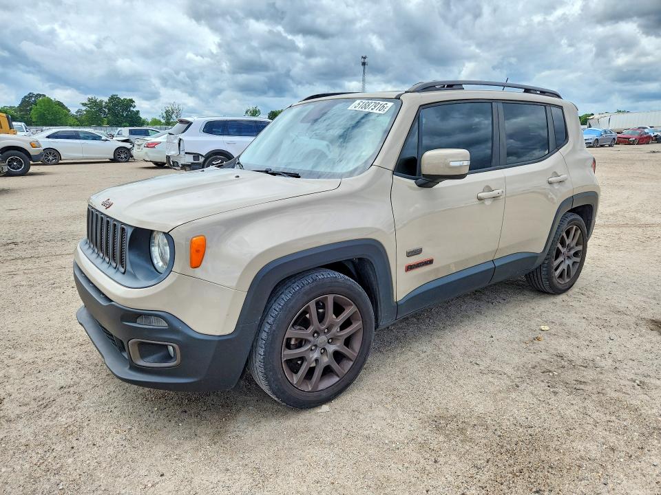 Auction sale of the 2016 Jeep Renegade, vin: ZACCJABT0GPD21886, lot number: 51887916
