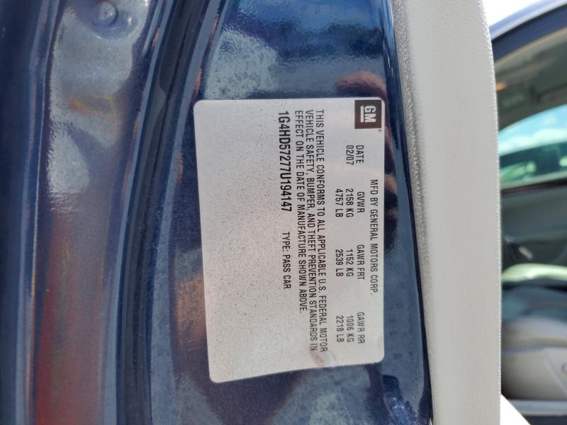 Aukcja sprzedaży 2007 Buick Lucerne, vin: 1G4HD57277U194147, numer aukcji: 49617096