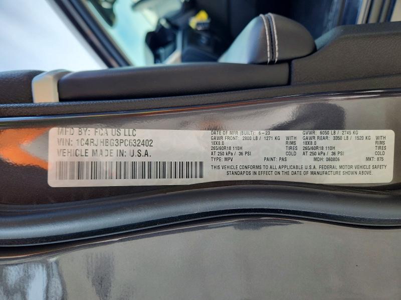 Продажа на аукционе авто 2023 Jeep Grand Cherokee, vin: 1C4RJHBG3PC632402, номер лота: 51059036