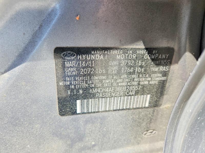 Продажа на аукционе авто 2011 Hyundai Elantra, vin: KMHDH4AE3BU128557, номер лота: 51320986