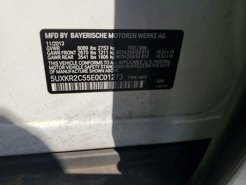 2014 Bmw X5 მანქანა იყიდება აუქციონზე, vin: 5UXKR2C55E0C01273, აუქციონის ნომერი: 50897536