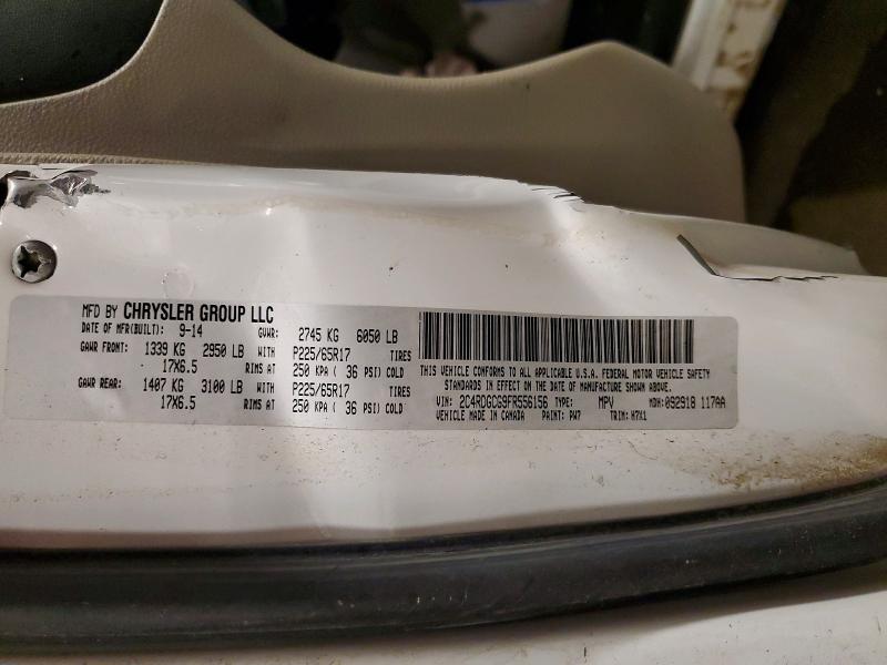 2015 Dodge Grand Caravan მანქანა იყიდება აუქციონზე, vin: 2C4RDGCG9FR556156, აუქციონის ნომერი: 48469096