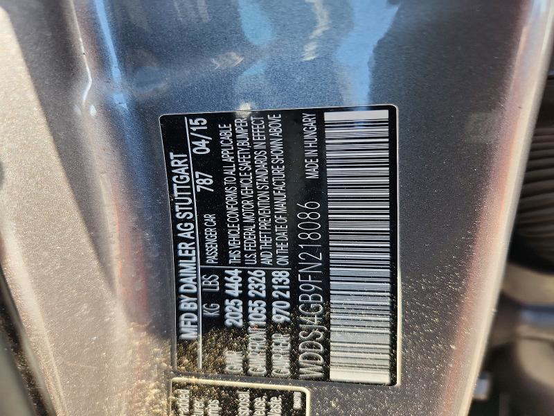Продажа на аукционе авто 2015 Mercedes-benz Cla, vin: WDDSJ4GB9FN218086, номер лота: 48613816