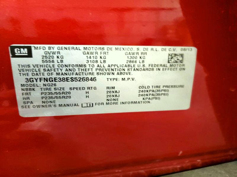 Продаж на аукціоні авто 2014 Cadillac Srx, vin: 3GYFNGE38ES526846, номер лоту: 47297196