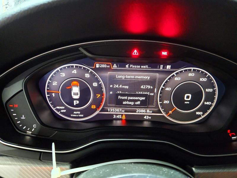 2018 Audi A5 მანქანა იყიდება აუქციონზე, vin: WAUTNAF52JA026275, აუქციონის ნომერი: 45913586