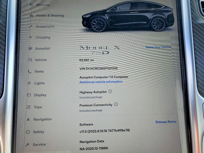 Продаж на аукціоні авто 2016 Tesla Model X, vin: 5YJXCBE28GF021332, номер лоту: 51337416