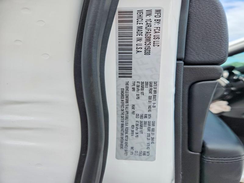 49758066 :رقم المزاد ، 1C4RJFAG8MC515030 vin ، 2021 Jeep Grand Cherokee مزاد بيع