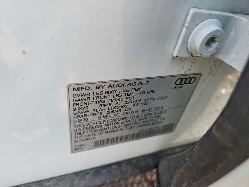 Продажа на аукционе авто 2017 Audi Q7, vin: WA1LAAF7XHD058359, номер лота: 48311416