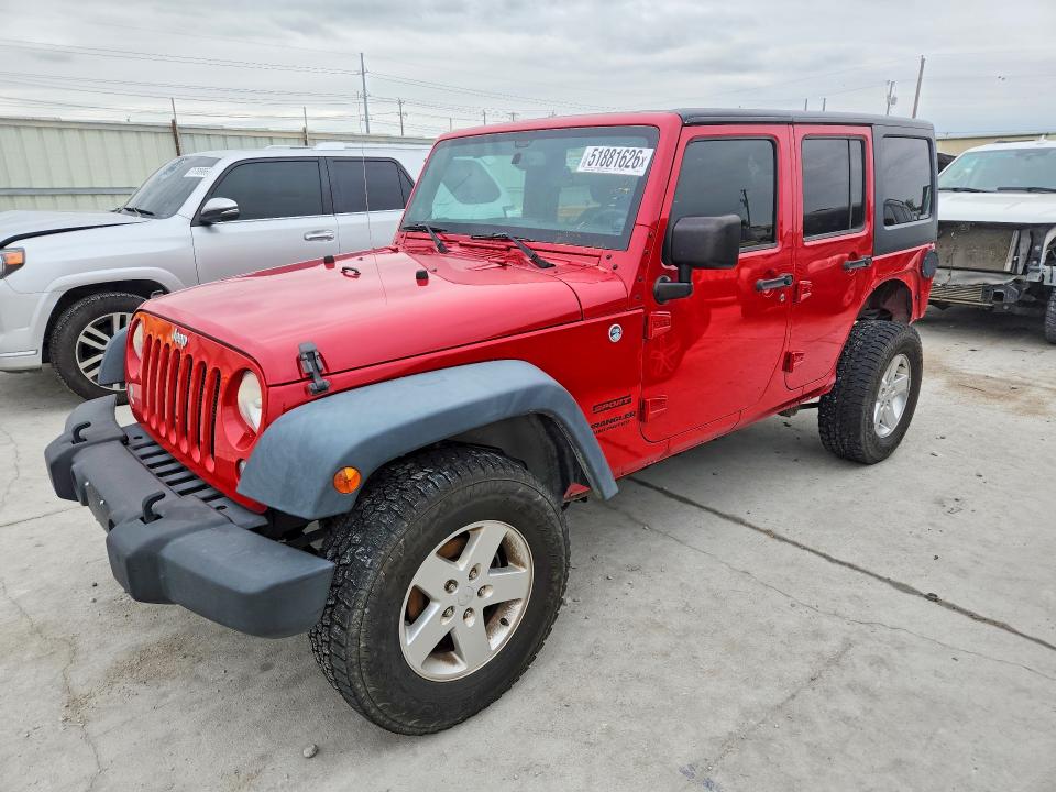 51881626 :رقم المزاد ، 1C4BJWDG8EL198221 vin ، 2014 Jeep Wrangler Unlimited مزاد بيع