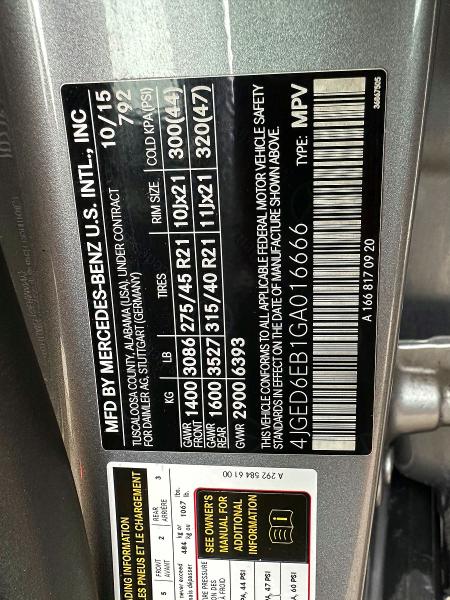 Aukcja sprzedaży 2016 Mercedes-benz Gle Coupe, vin: 4JGED6EB1GA016666, numer aukcji: 49444146