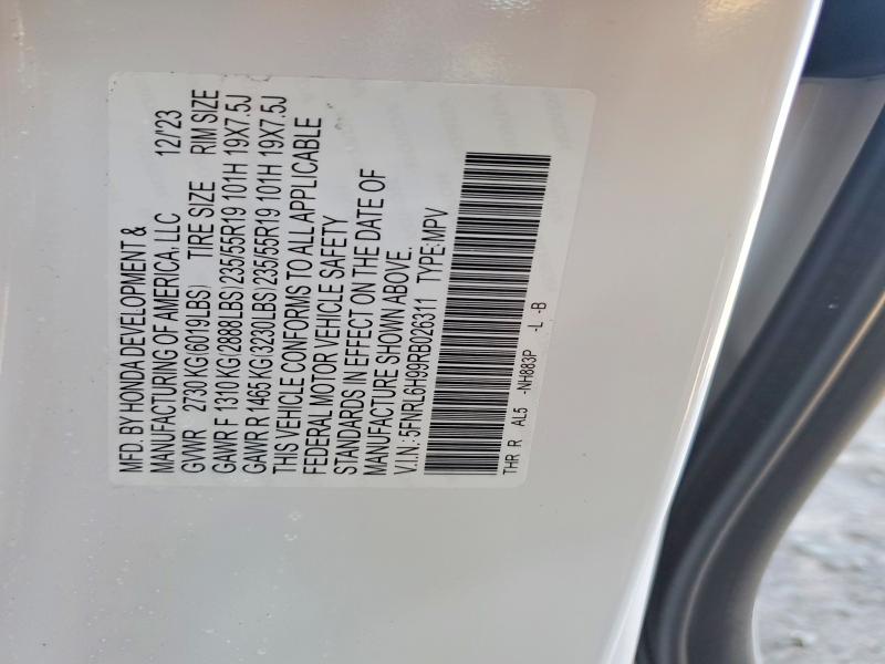 Продажа на аукционе авто 2024 Honda Odyssey, vin: 5FNRL6H99RB026311, номер лота: 50174746