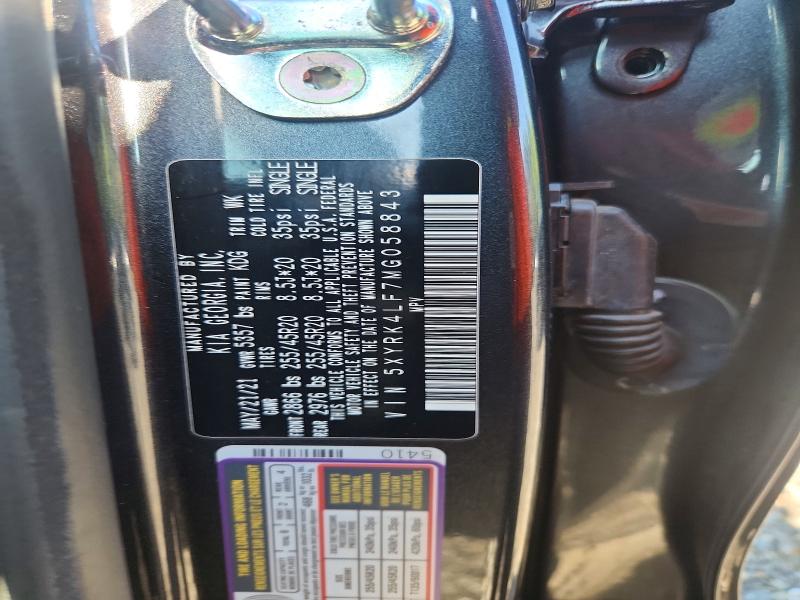 Auction sale of the 2021 Kia Sorento, vin: 5XYRK4LF7MG058843, lot number: 50320746