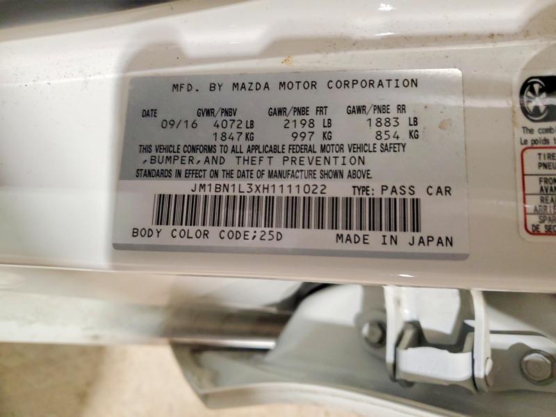 Aukcja sprzedaży 2017 Mazda 3, vin: JM1BN1L3XH1111022, numer aukcji: 49225556