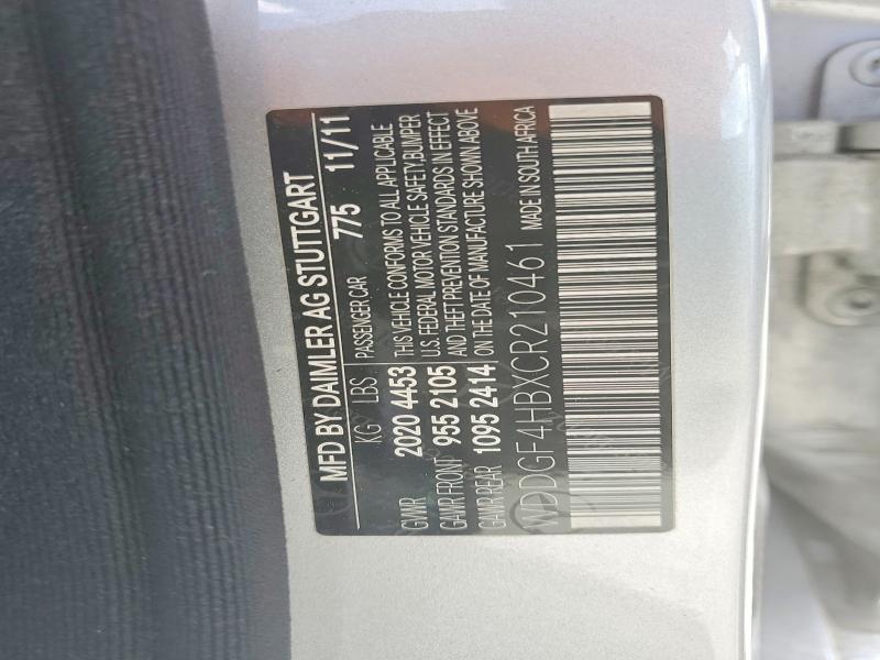 Продажа на аукционе авто 2012 Mercedes-benz C, vin: WDDGF4HBXCR210461, номер лота: 49766586