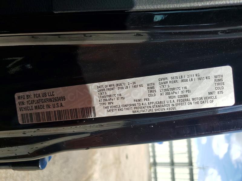 Продаж на аукціоні авто 2024 Jeep Wrangler, vin: 1C4PJXFGXRW263499, номер лоту: 47787666