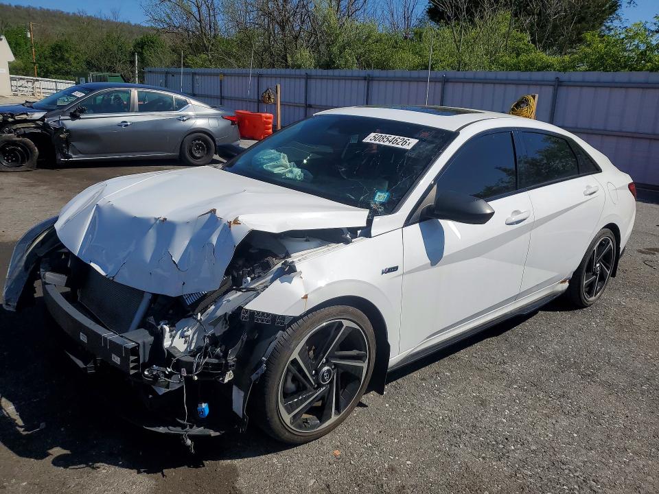 Продажа на аукционе авто 2022 Hyundai Elantra, vin: KMHLR4AF7NU240591, номер лота: 50854626