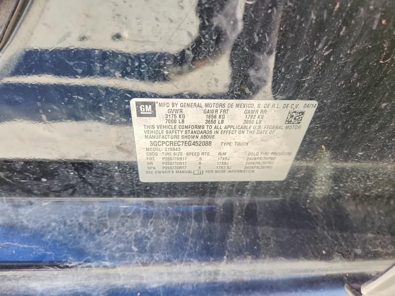 Продажа на аукционе авто 2014 Chevrolet Silverado, vin: 3GCPCREC7EG452088, номер лота: 48901356
