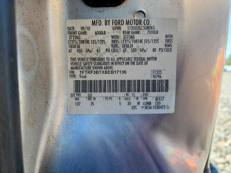 Продажа на аукционе авто 2011 Ford F350, vin: 1FTRF3BTXBEB17136, номер лота: 50754866