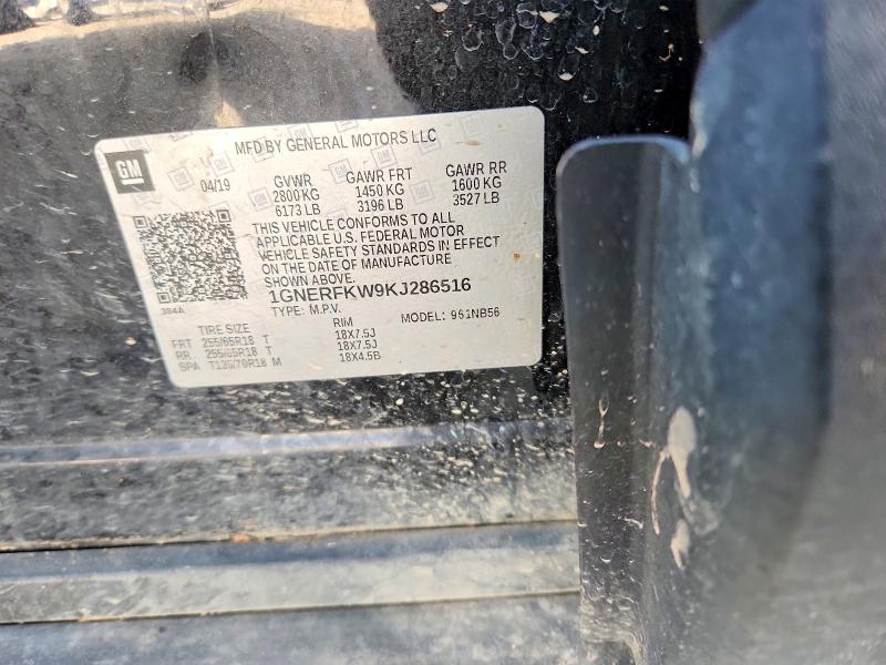 Aukcja sprzedaży 2019 Chevrolet Traverse, vin: 1GNERFKW9KJ286516, numer aukcji: 51191356