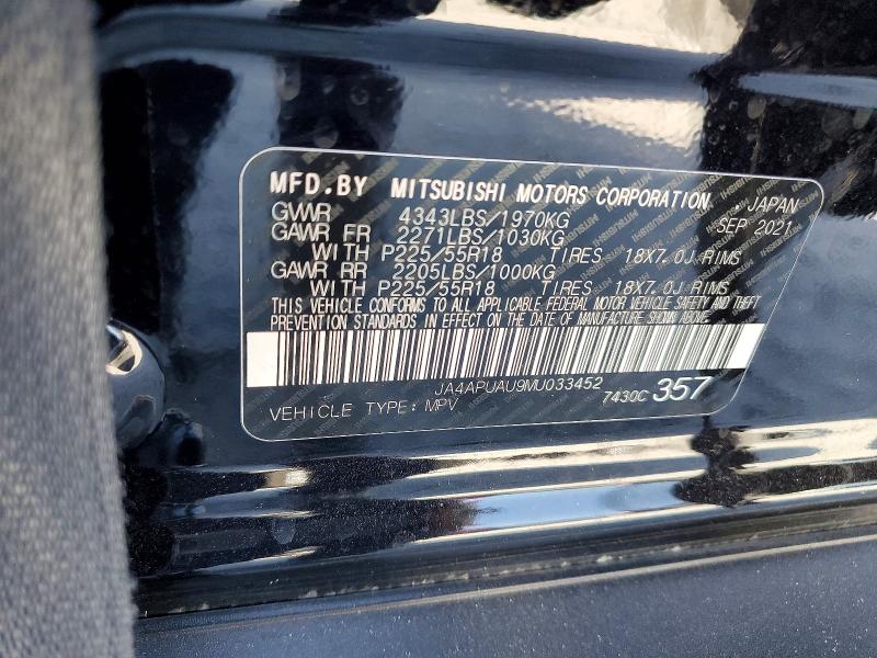 Aukcja sprzedaży 2021 Mitsubishi Outlander Sport, vin: JA4APUAU9MU033452, numer aukcji: 51332166