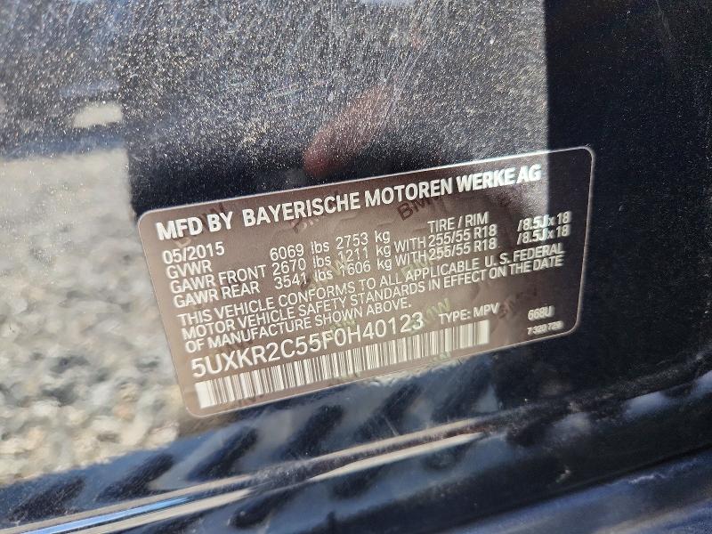 Продаж на аукціоні авто 2015 Bmw X5, vin: 5UXKR2C55F0H40123, номер лоту: 49029016