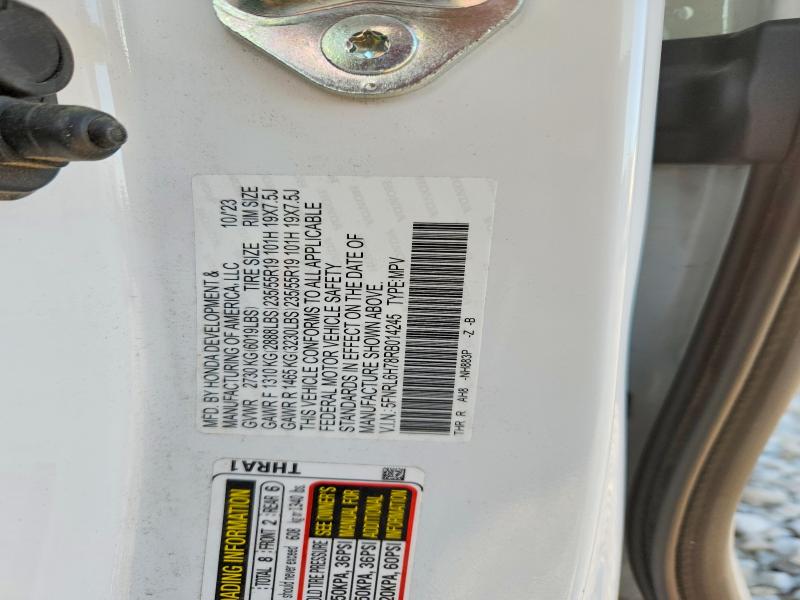 Продаж на аукціоні авто 2024 Honda Odyssey, vin: 5FNRL6H78RB014245, номер лоту: 50231236