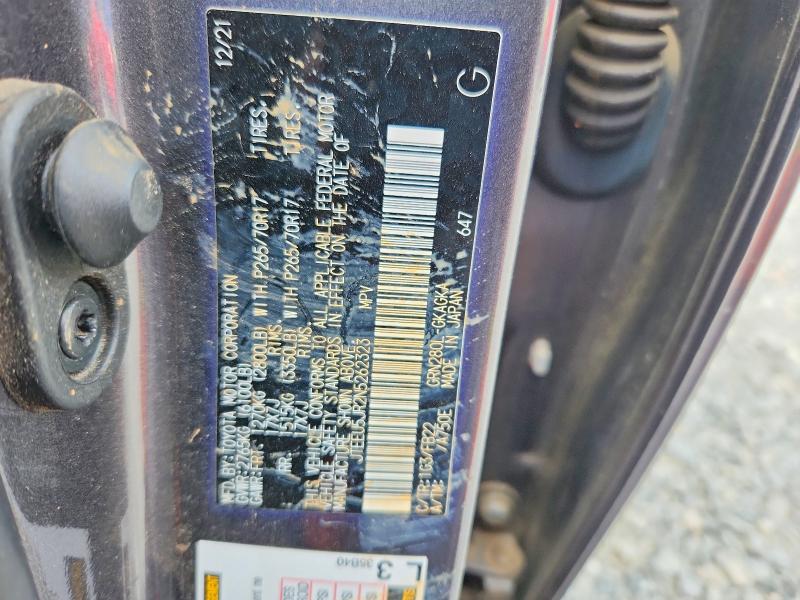 2022 Toyota 4runner მანქანა იყიდება აუქციონზე, vin: JTEEU5JR2N5262323, აუქციონის ნომერი: 49117816