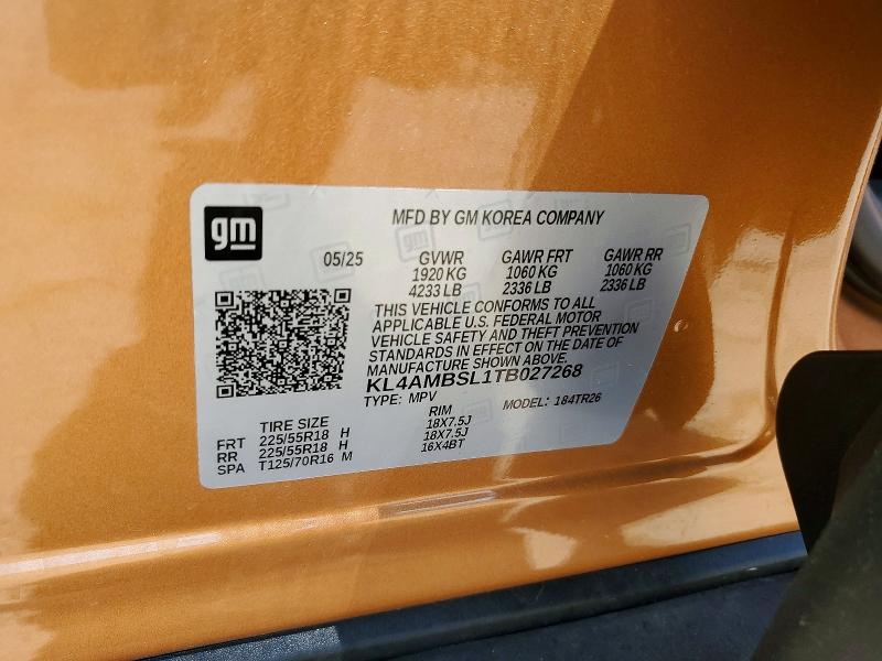 2026 Buick Encore Gx მანქანა იყიდება აუქციონზე, vin: KL4AMBSL1TB027268, აუქციონის ნომერი: 50472196