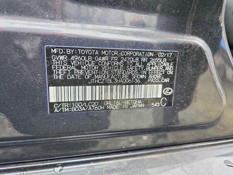 Продаж на аукціоні авто 2017 Lexus Gs 350, vin: JTHCZ1BL3HA006136, номер лоту: 48350946