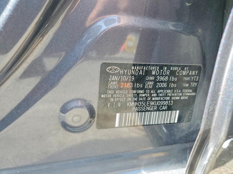 52161306 :رقم المزاد ، KMHH35LE9KU099813 vin ، 2019 Hyundai Elantra Gt مزاد بيع