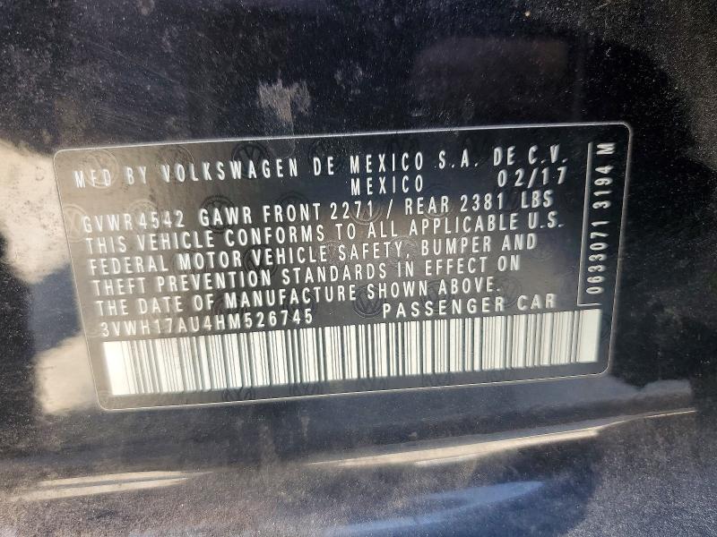 Продаж на аукціоні авто 2017 Volkswagen Golf Alltrack, vin: 3VWH17AU4HM526745, номер лоту: 51264346