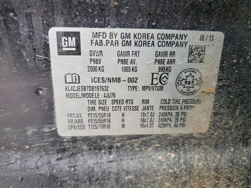 Aukcja sprzedaży 2013 Buick Encore, vin: KL4CJESB7DB197632, numer aukcji: 47584226