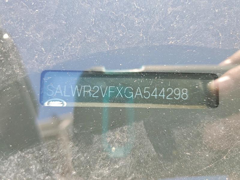 Aukcja sprzedaży 2016 Land Rover Range Rover Sport, vin: SALWR2VFXGA544298, numer aukcji: 49054086