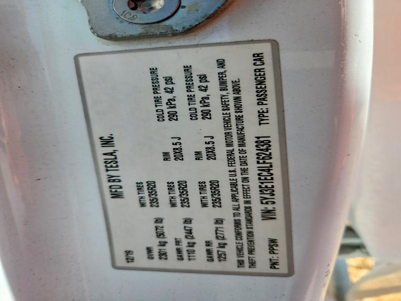 Продажа на аукционе авто 2020 Tesla Model 3, vin: 5YJ3E1EC4LF624381, номер лота: 49748996